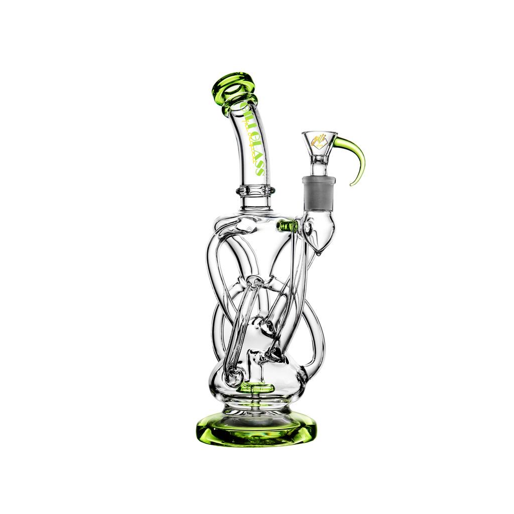 Recycler DAB Rig, 10 inch Premium Glass Bong, Gili Glass