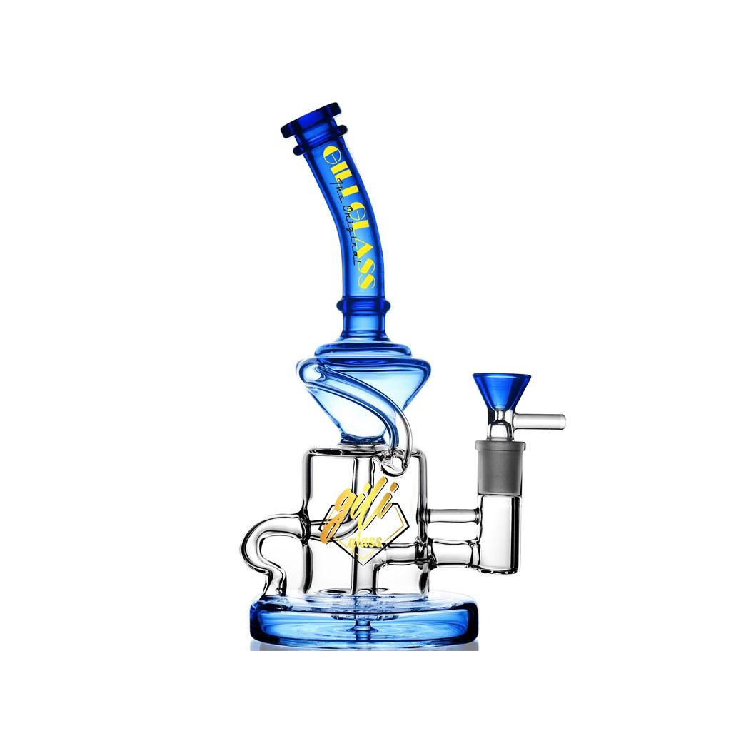 Recycler DAB Rig, 9 inch Premium Glass Bong, Gili Glass