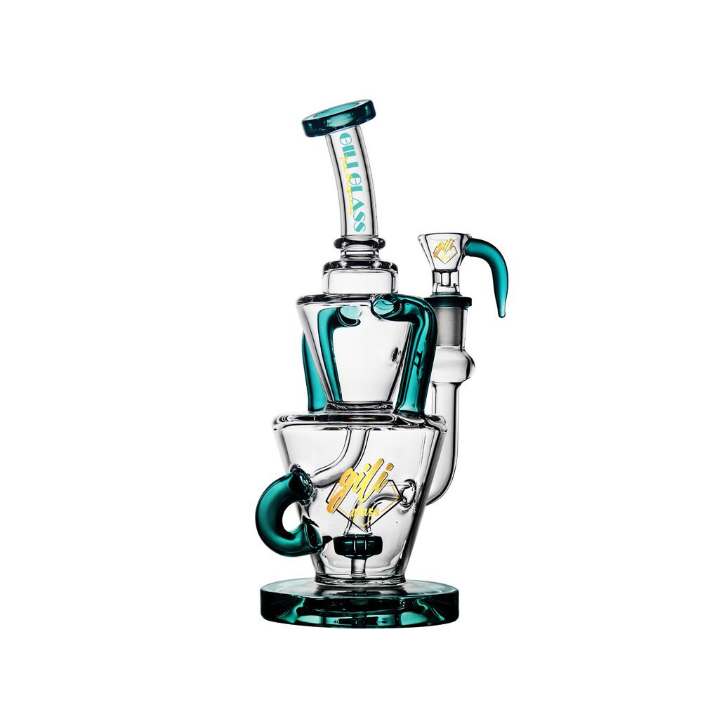 Recycler DAB Rig, 9 inch Premium Glass Bong, Gili Glass