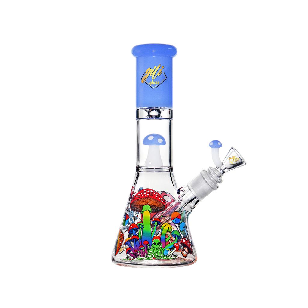 Beaker with Percolator, 10 inch Premium Glass Bong, Gili Glass