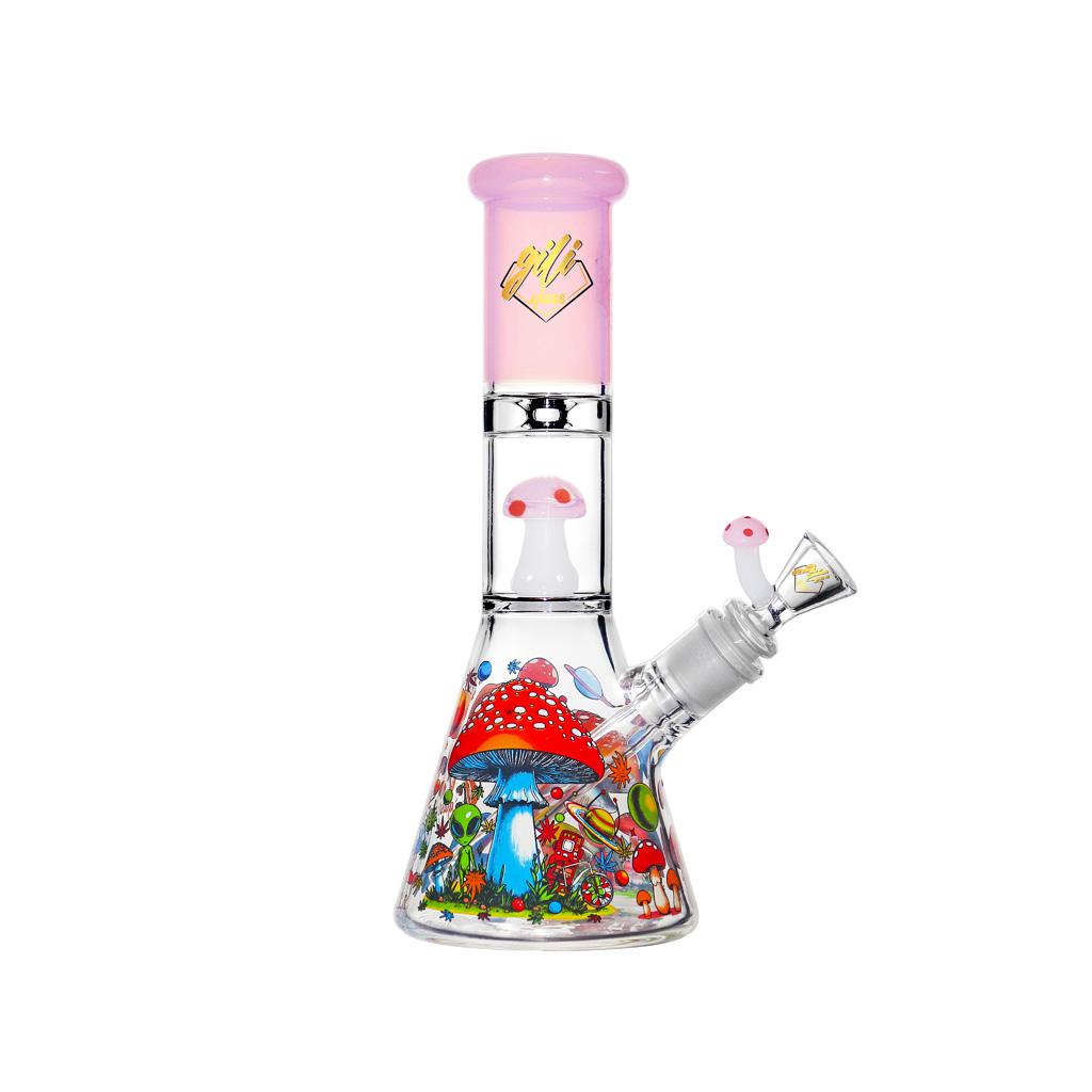Beaker with Percolator, 10 inch Premium Glass Bong, Gili Glass
