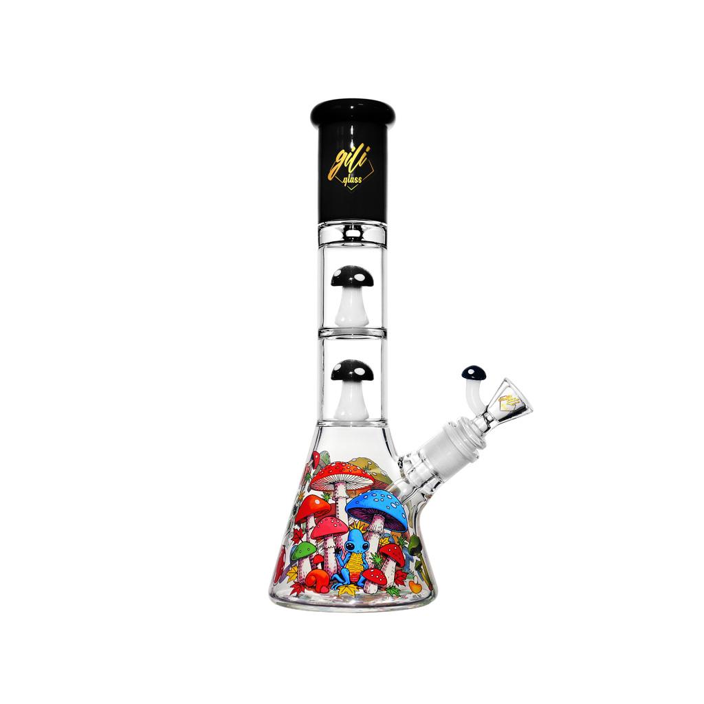 Beaker with Percolator, 12 inch Premium Glass Bong, Gili Glass