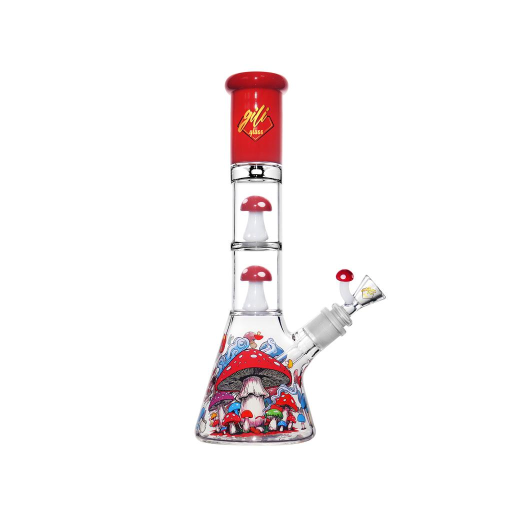 Beaker with Percolator, 12 inch Premium Glass Bong, Gili Glass