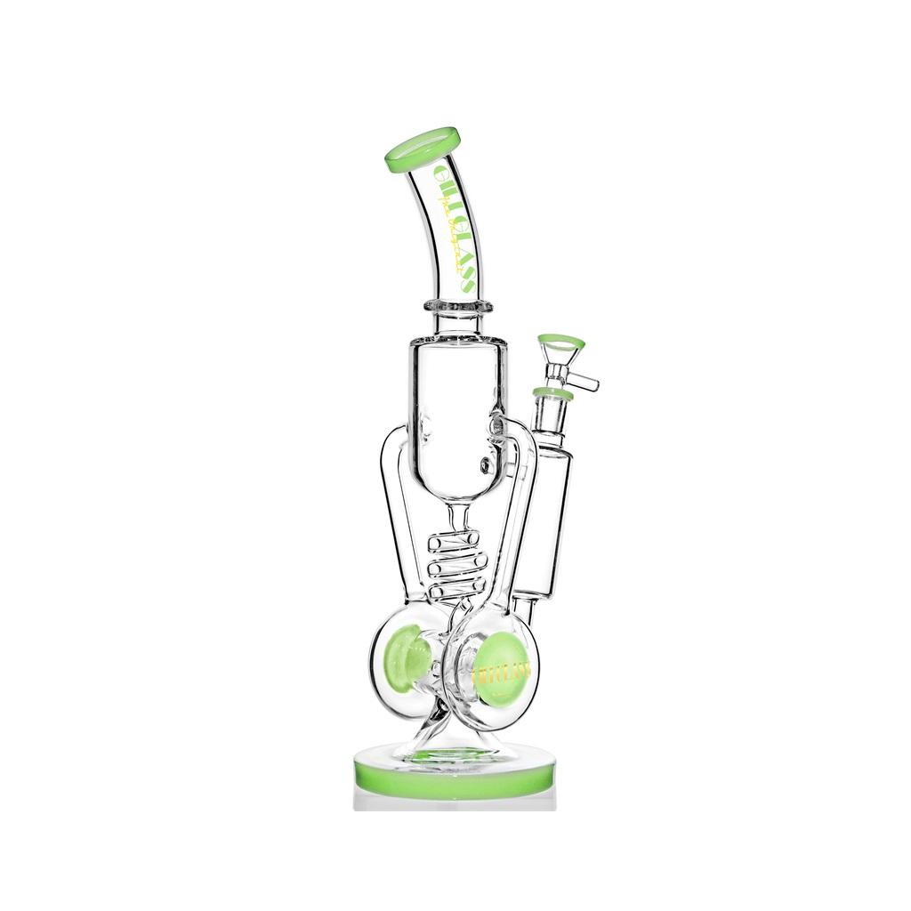 Recycler DAB Rig, 14 inch Premium Glass Bong, Gili Glass