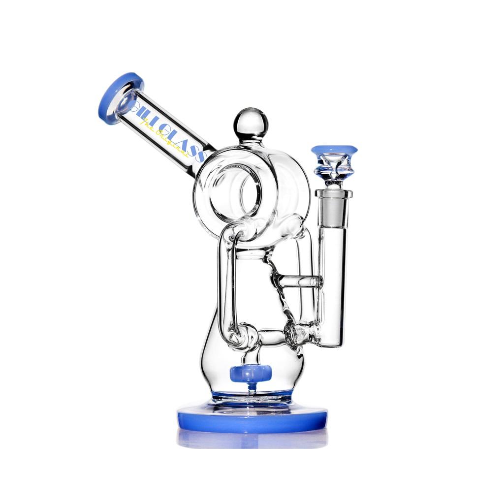 Recycler DAB Rig, 9 inch Premium Glass Bong, Gili Glass