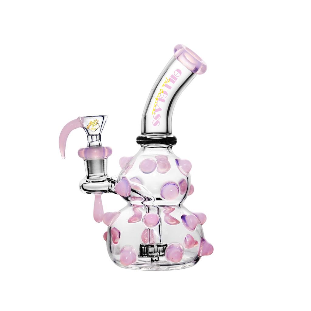 Thick Glass DAB Rig, 8 inch Premium Glass Bong, Gili Glass