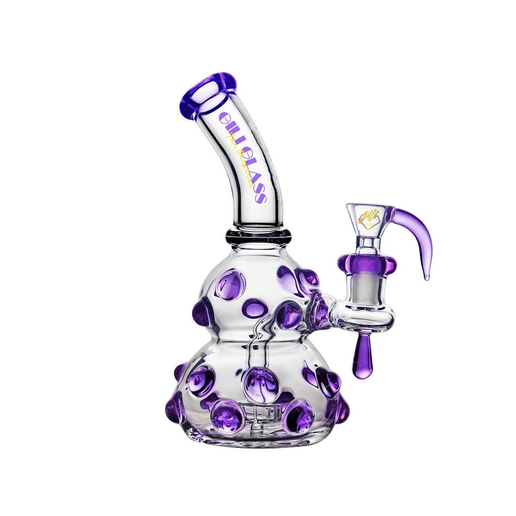 Thick Glass DAB Rig, 8 inch Premium Glass Bong, Gili Glass
