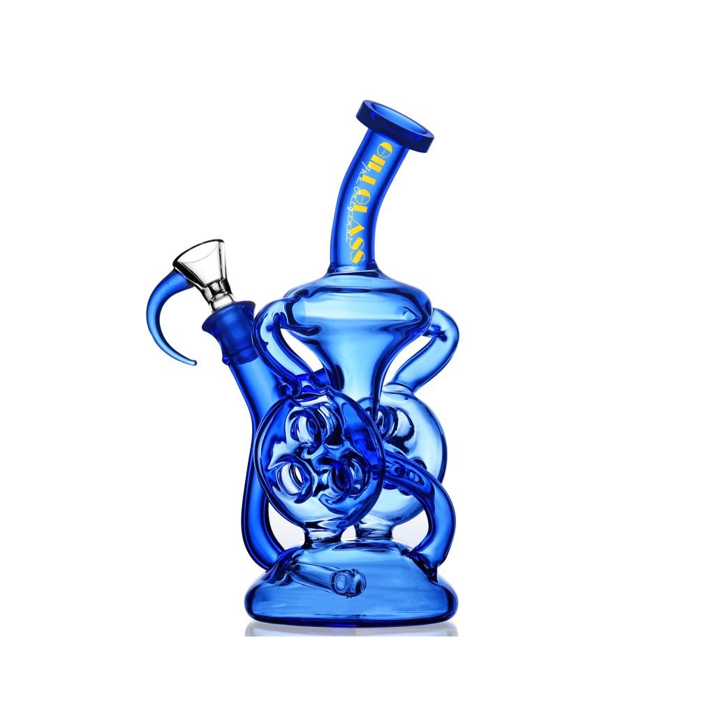 Recycler DAB Rig, 9 inch Premium Glass Bong, Gili Glass