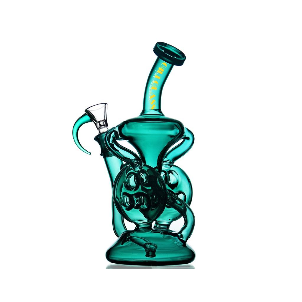 Recycler DAB Rig, 9 inch Premium Glass Bong, Gili Glass