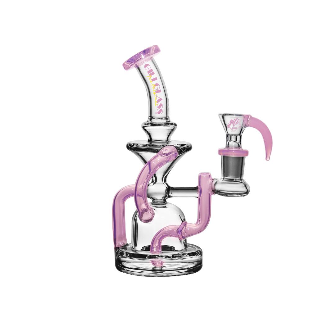 Recycler DAB Rig, 8 inch Premium Glass Bong, Gili Glass