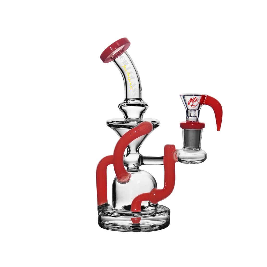 Recycler DAB Rig, 8 inch Premium Glass Bong, Gili Glass