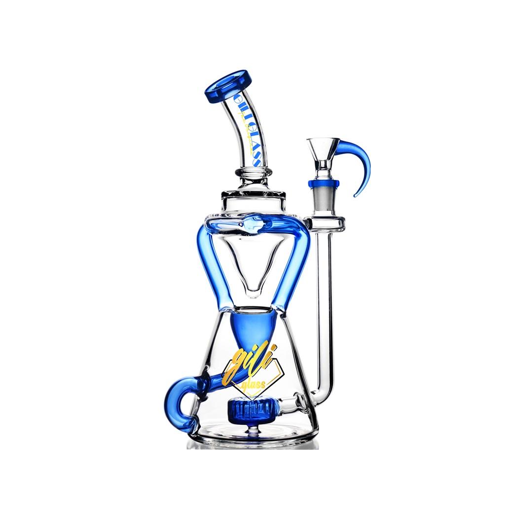 Recycler DAB Rig, 10 inch Premium Glass Bong, Gili Glass