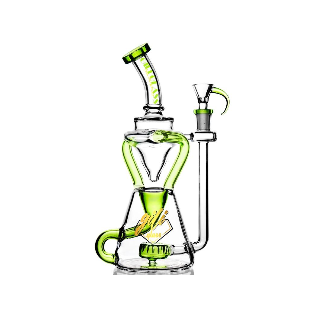 Recycler DAB Rig, 10 inch Premium Glass Bong, Gili Glass