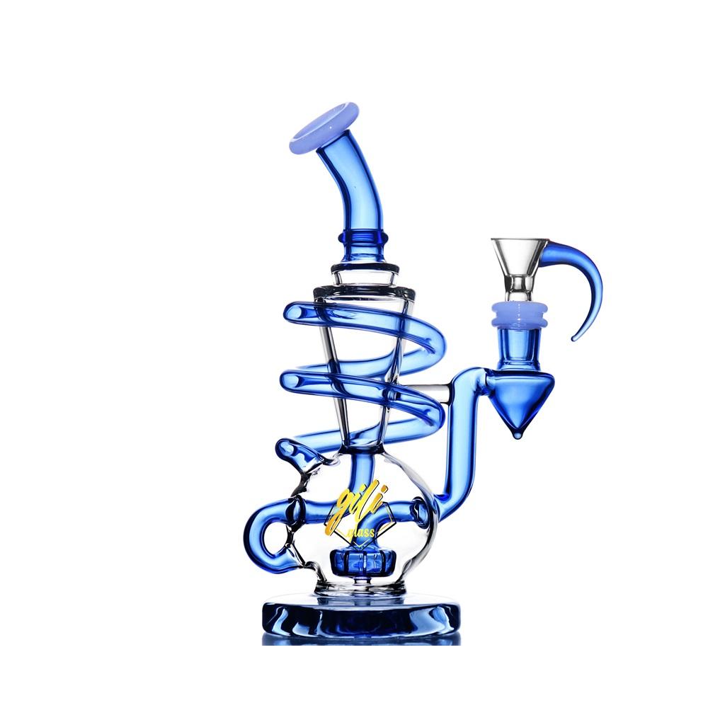 Recycler DAB Rig, 8 inch Premium Glass Bong, Gili Glass