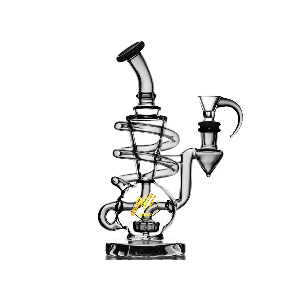 Recycler DAB Rig, 8 inch Premium Glass Bong, Gili Glass