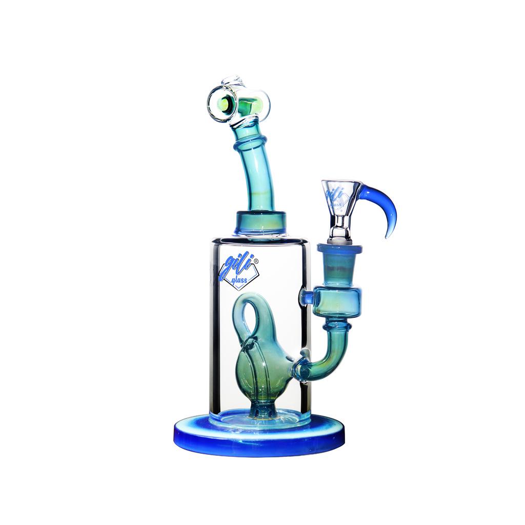 Recycler DAB Rig, 8 inch Premium Glass Bong, Gili Glass