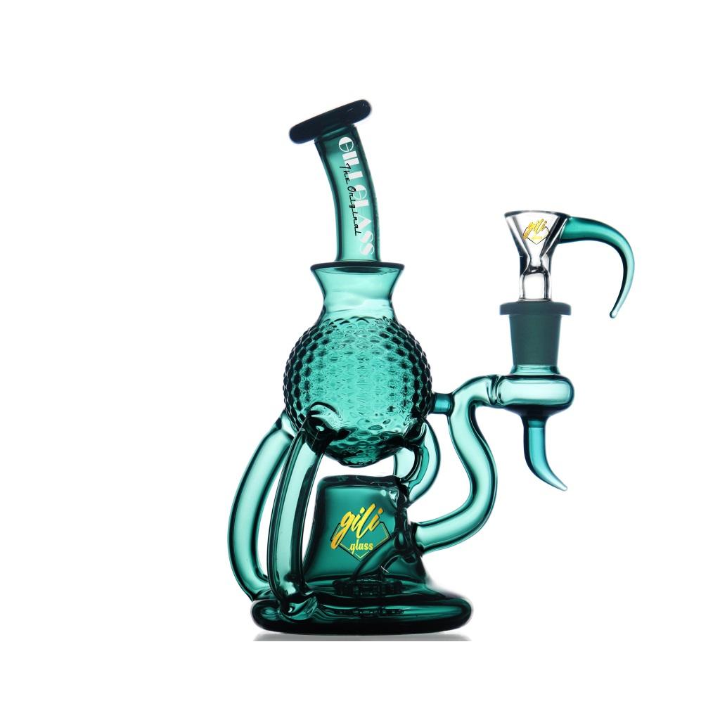 Recycler DAB Rig, 8 inch Premium Glass Bong, Gili Glass