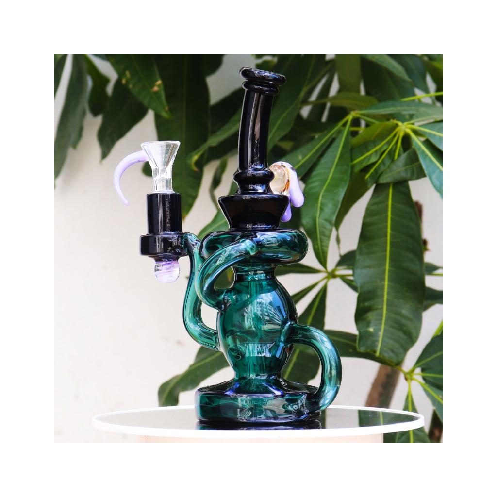 Recycler DAB Rig, 8.5 inch Premium Glass Bong, Gili Glass - Image 2