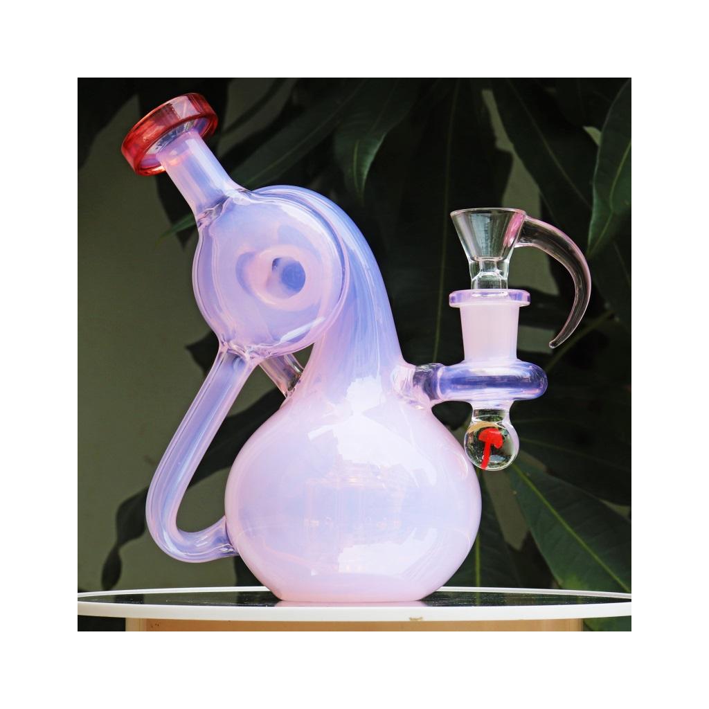 Recycler DAB Rig, 6.8 inch Premium Glass Bong, Gili Glass - Image 3