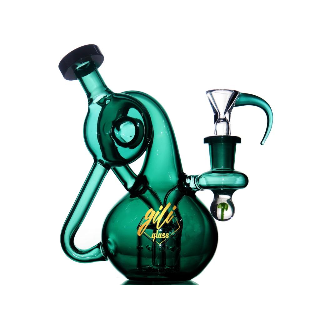 Recycler DAB Rig, 6.8 inch Premium Glass Bong, Gili Glass