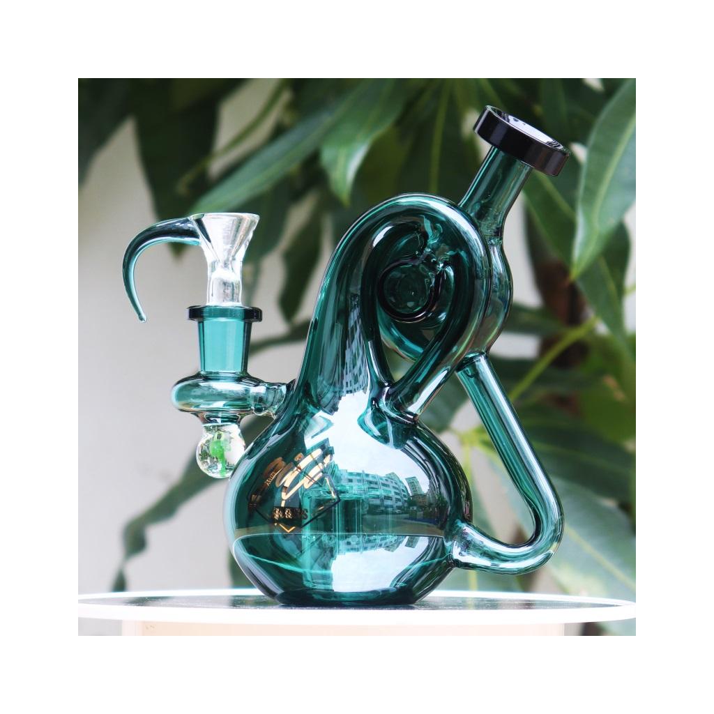 Recycler DAB Rig, 6.8 inch Premium Glass Bong, Gili Glass - Image 2