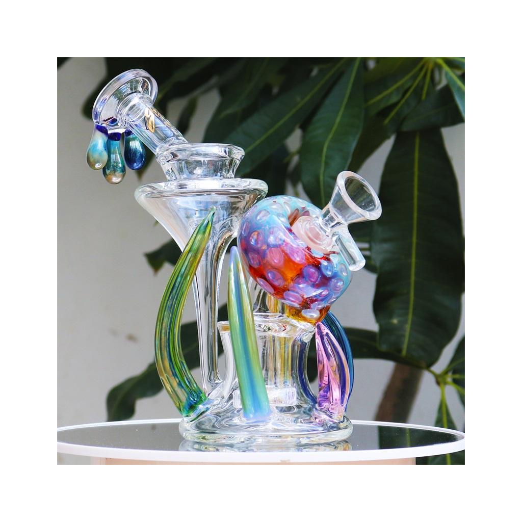 Recycler DAB Rig, 7 inch Premium Glass Bong, Gili Glass - Image 3
