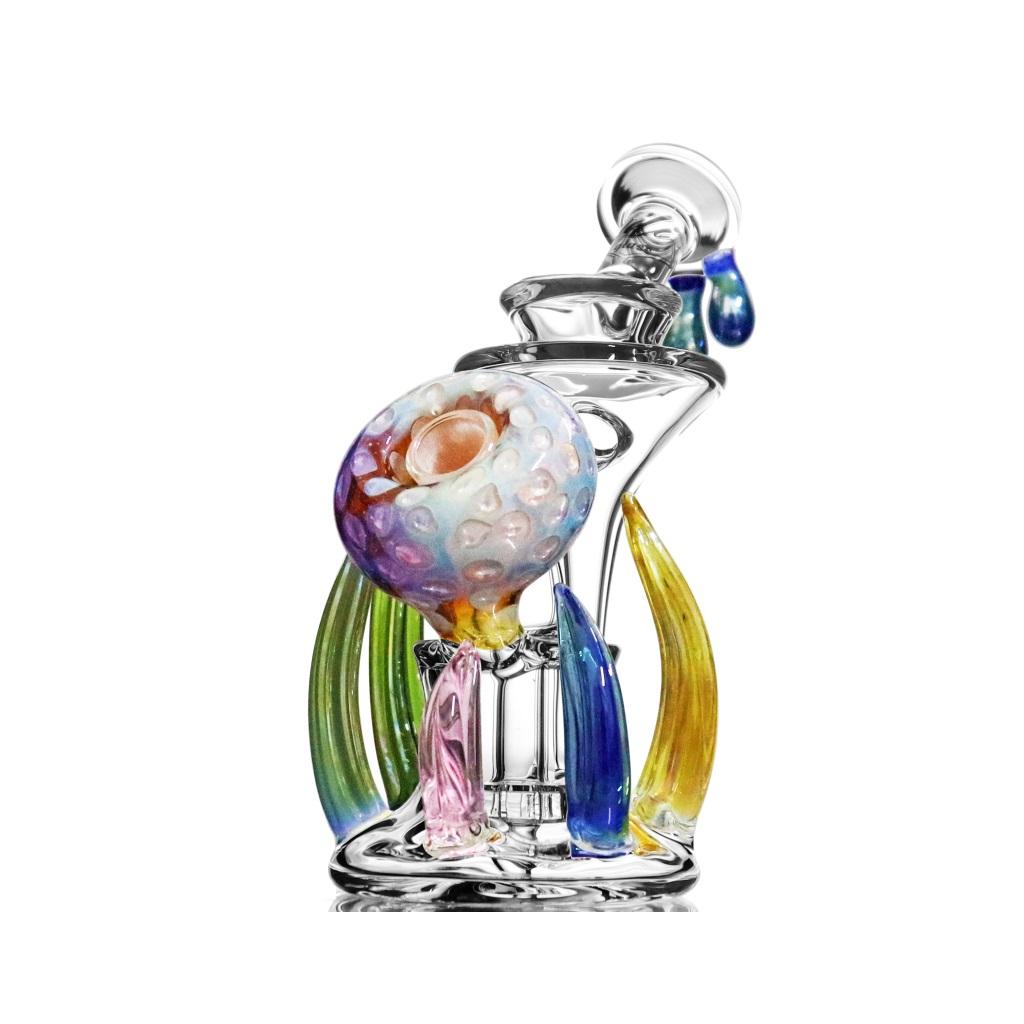 Recycler DAB Rig, 7 inch Premium Glass Bong, Gili Glass - Image 5