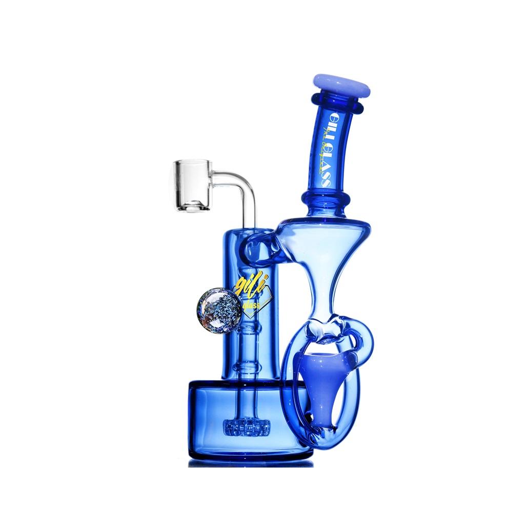Recycler DAB Rig, 8 inch Premium Glass Bong, Gili Glass