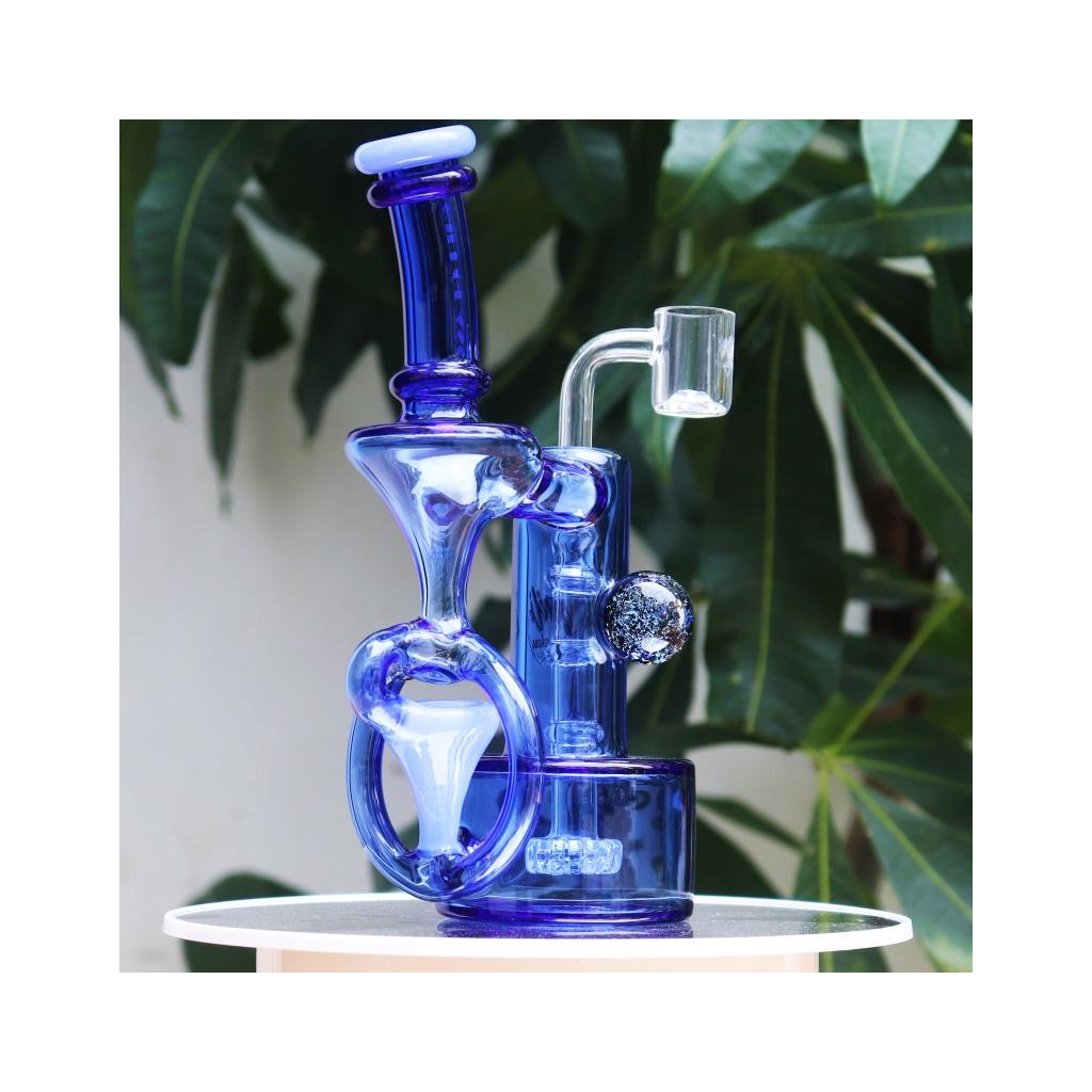 Recycler DAB Rig, 8 inch Premium Glass Bong, Gili Glass - Image 3