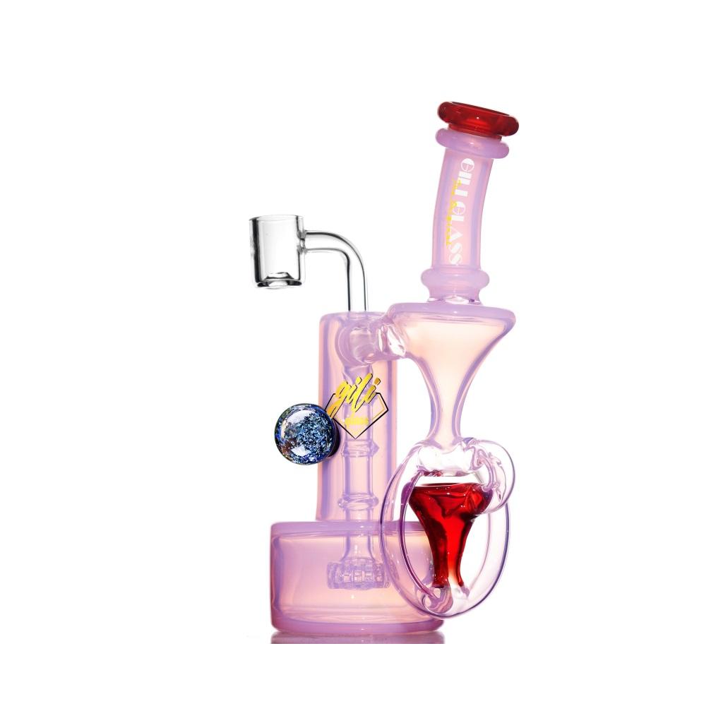 Recycler DAB Rig, 8 inch Premium Glass Bong, Gili Glass