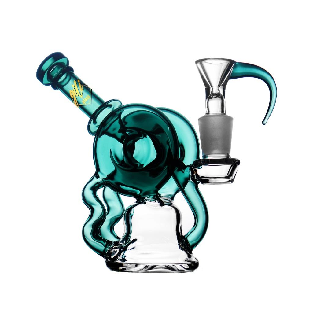 Recycler DAB Rig, 5 inch Premium Glass Bong, Gili Glass