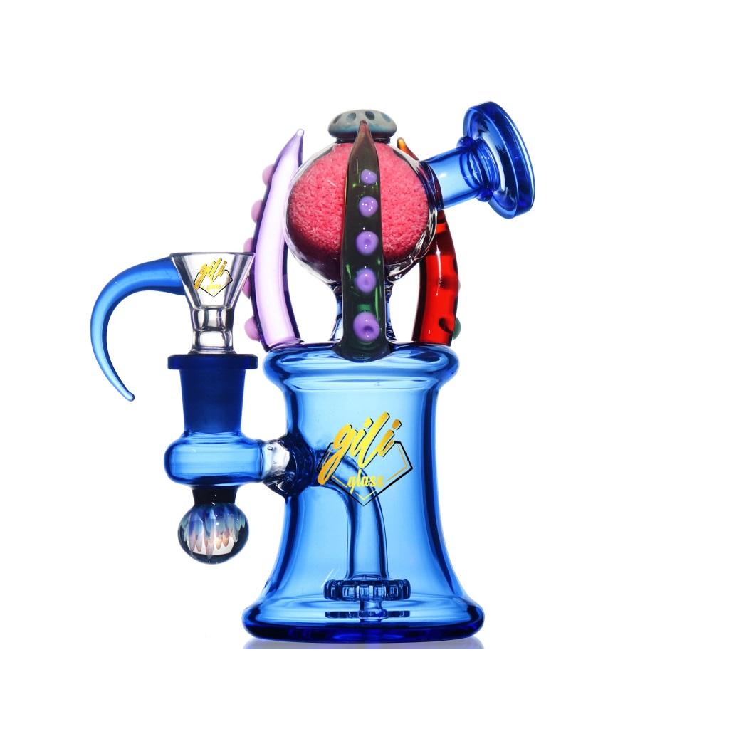 Recycler DAB Rig, 6 inch Premium Glass Bong, Gili Glass