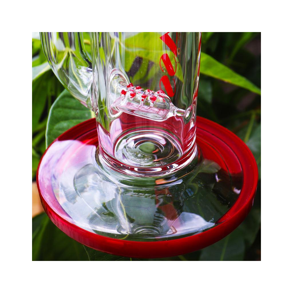 Double Percolator Straight Tube Water Pipe , 16 inch Premium Glass Bong, Gili Glass - Image 3