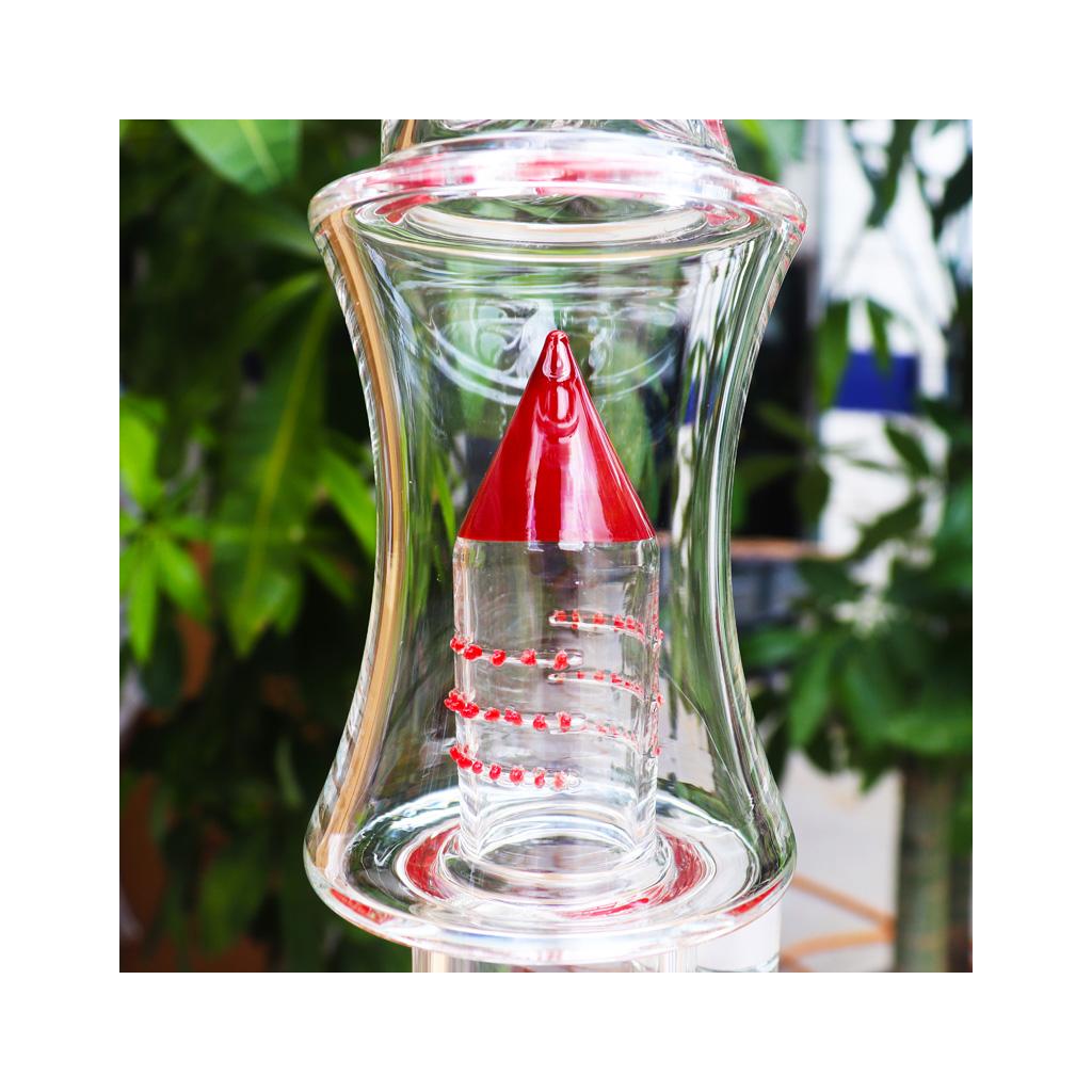 Double Percolator Straight Tube Water Pipe , 16 inch Premium Glass Bong, Gili Glass - Image 4