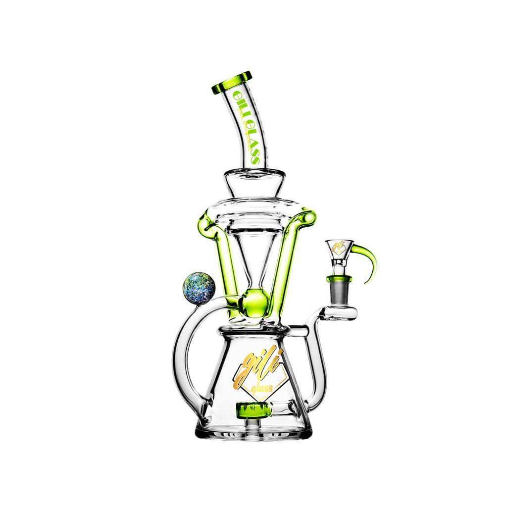 Recycler DAB Rig, 12 inch Premium Glass Bong, Gili Glass