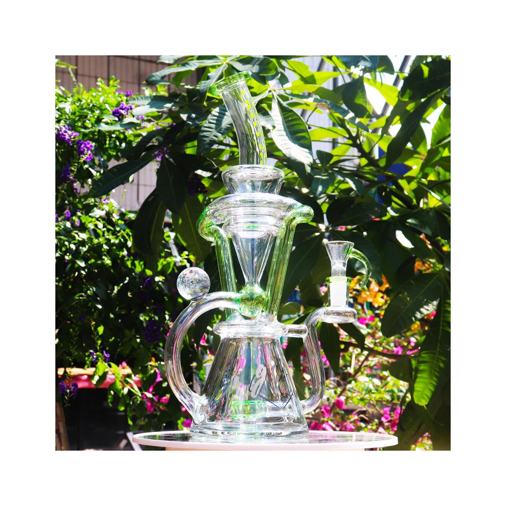 Recycler DAB Rig, 12 inch Premium Glass Bong, Gili Glass - Image 2