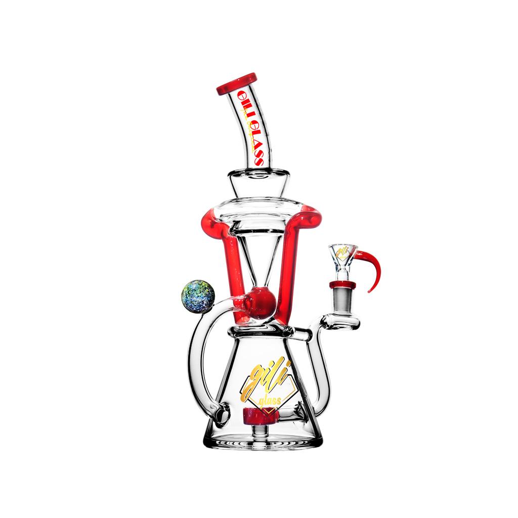 Recycler DAB Rig, 12 inch Premium Glass Bong, Gili Glass