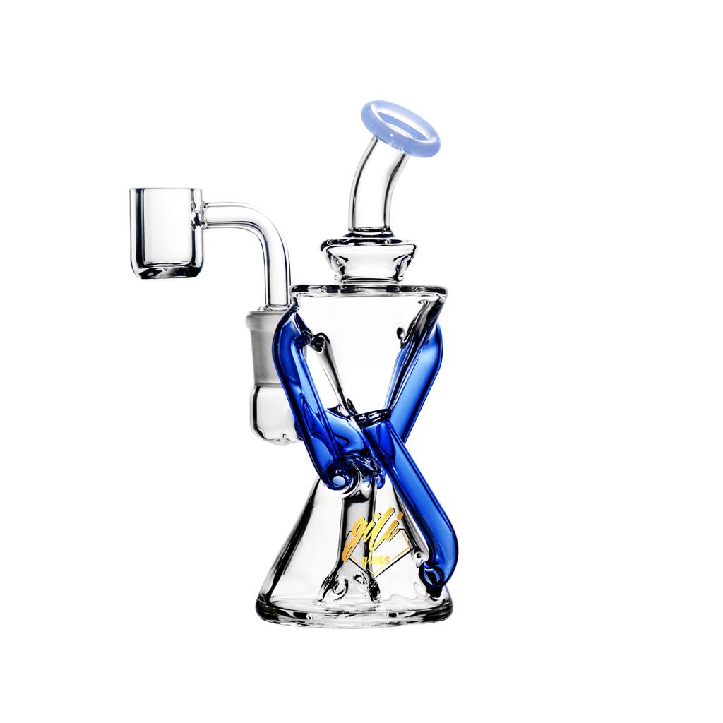 Recycler DAB Rig, 6 inch Premium Glass Bong, Gili Glass
