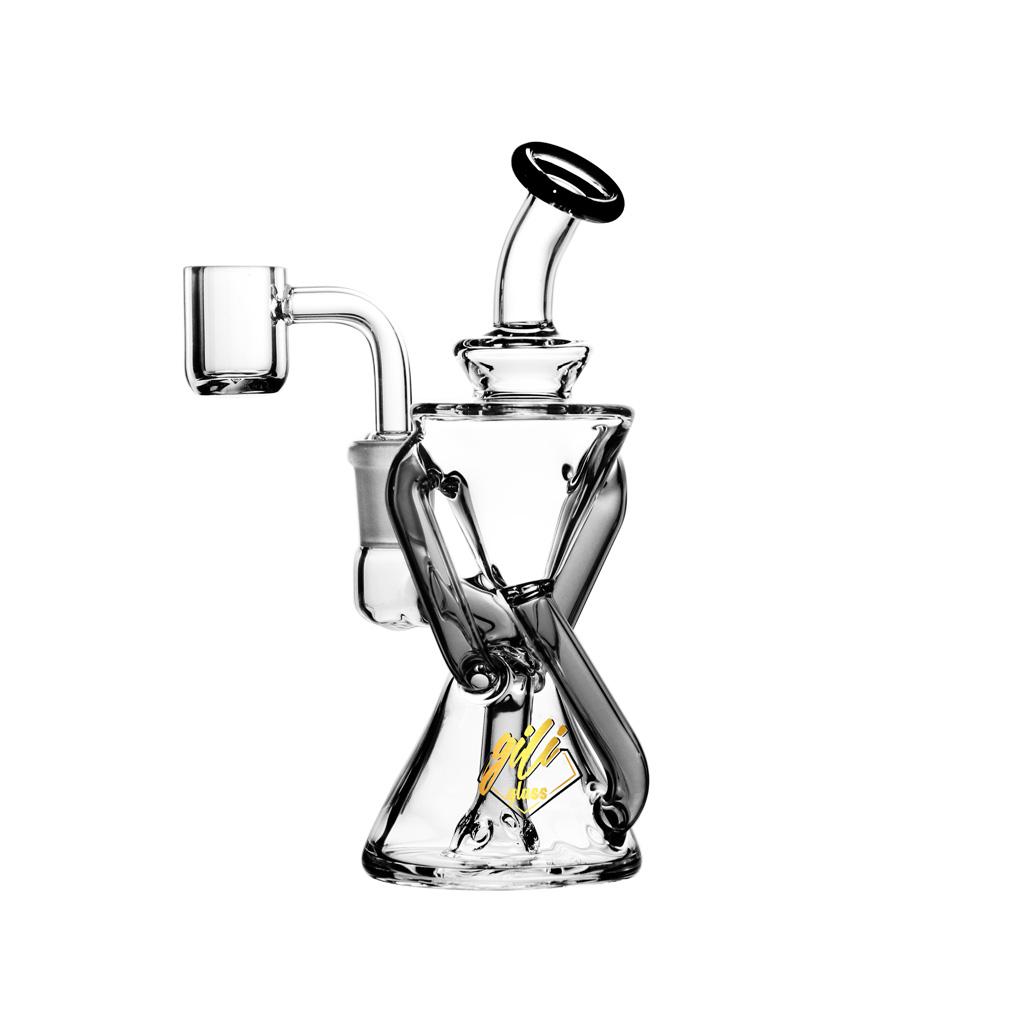 Recycler DAB Rig, 6 inch Premium Glass Bong, Gili Glass