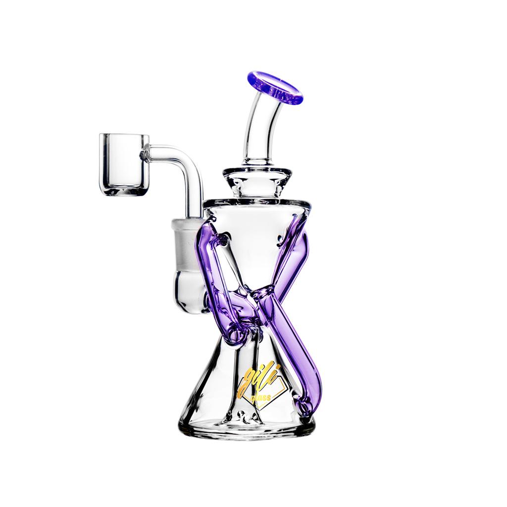 Recycler DAB Rig, 6 inch Premium Glass Bong, Gili Glass