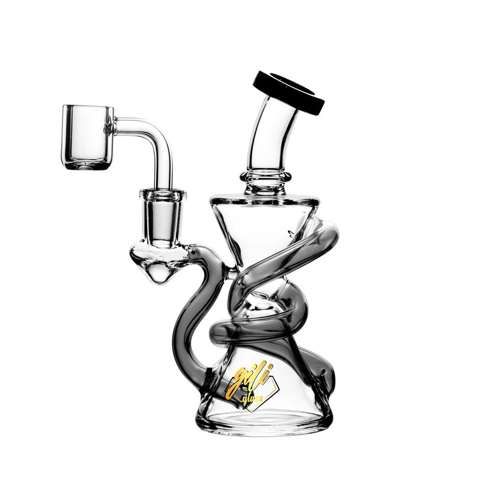 Recycler DAB Rig, 6 inch Premium Glass Bong, Gili Glass