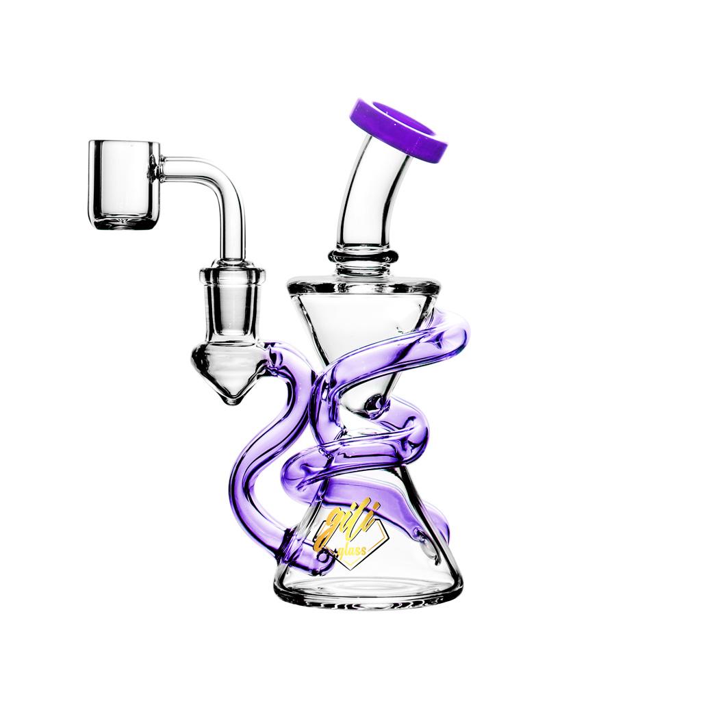 Recycler DAB Rig, 6 inch Premium Glass Bong, Gili Glass
