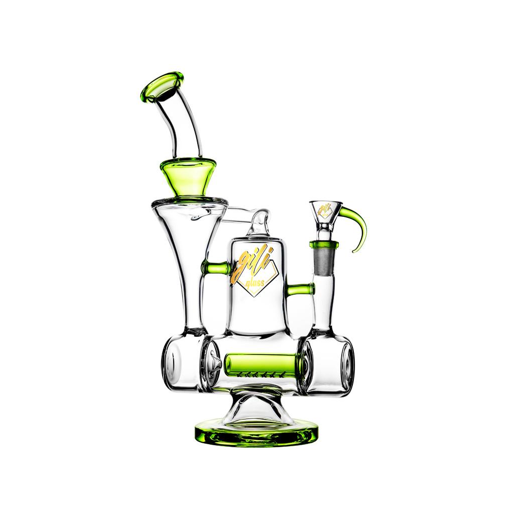 Recycler DAB Rig, 11 inch Premium Glass Bong, Gili Glass