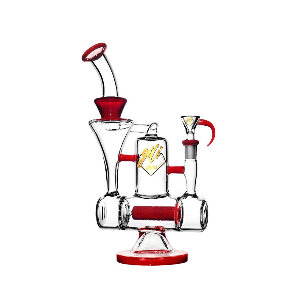 Recycler DAB Rig, 11 inch Premium Glass Bong, Gili Glass
