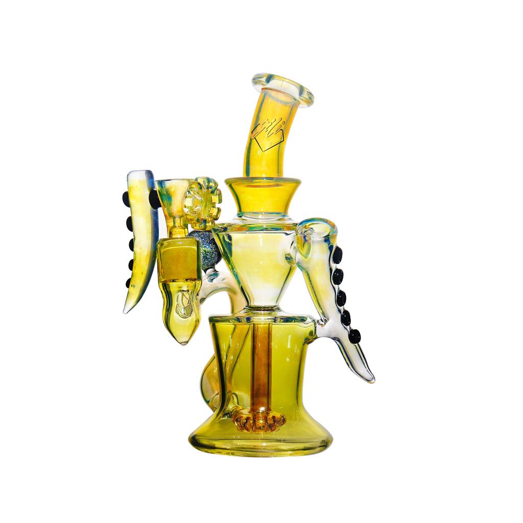 Recycler DAB Rig, 8 inch Premium Glass Bong, Gili Glass